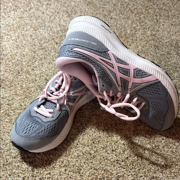 Asics Gel-Contend 4 Gray and Pink Sneakers - Picture 2 of 5